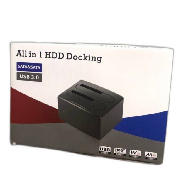 HDD Docking Station for 2.5''/3.5" SATA Hard Drive, Support Off-line Clone, HDD Reader for Hard Disk Drive, Ready to Ship
