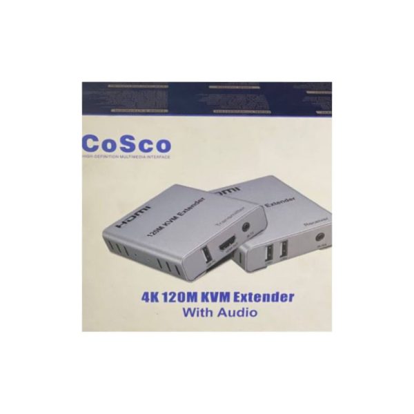 60M USB KVM HDMI Extender ，with 1080P R/L Audio by CAT5E Cat6 RJ45 Ethernet Cable Transmitter Receiver Audio Video Converter PC Laptop to TV Monitor