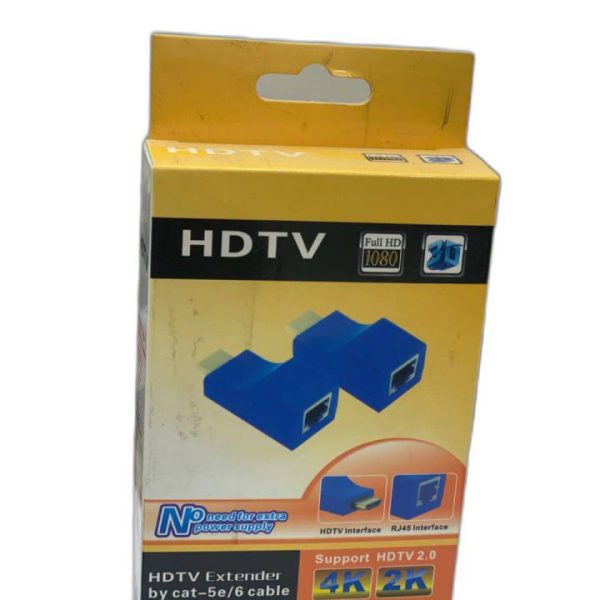 HDMI Extender 30M 1080P RJ45 LAN Ports 4K HDMI Signal Extension Up to 30 Meters Over CAT5e 6 UTP LAN Ethernet HDTV Monitor
