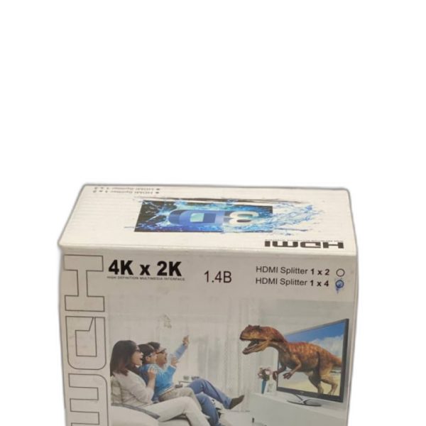 SYONG HDMI Splitter 1 in 4 Out 1x4 HDMI Video Splitter Display Multiple Duplicate Mirror Screen Ultra HD 1080P 4K / 2K Church